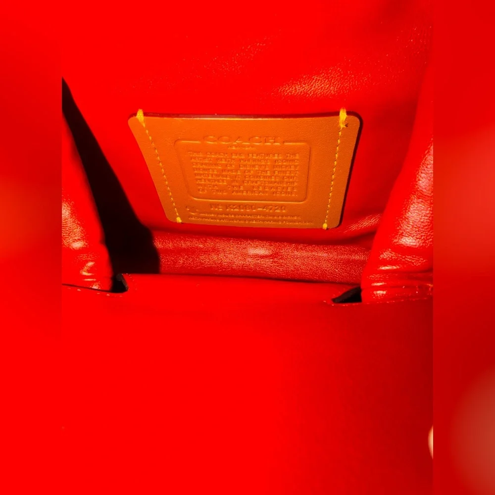 COACH Disney Mickey Mouse x Keith Haring Kisslock Satchel Black - Picture 8 of 11